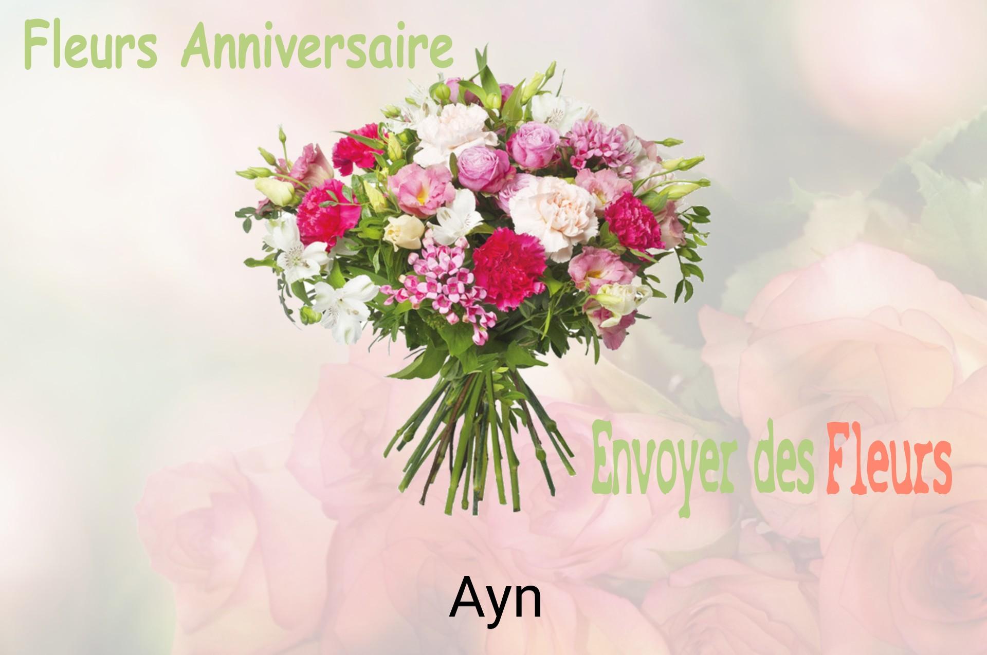 Bouquet de fleurs d’anniversaire livré à Ayn
