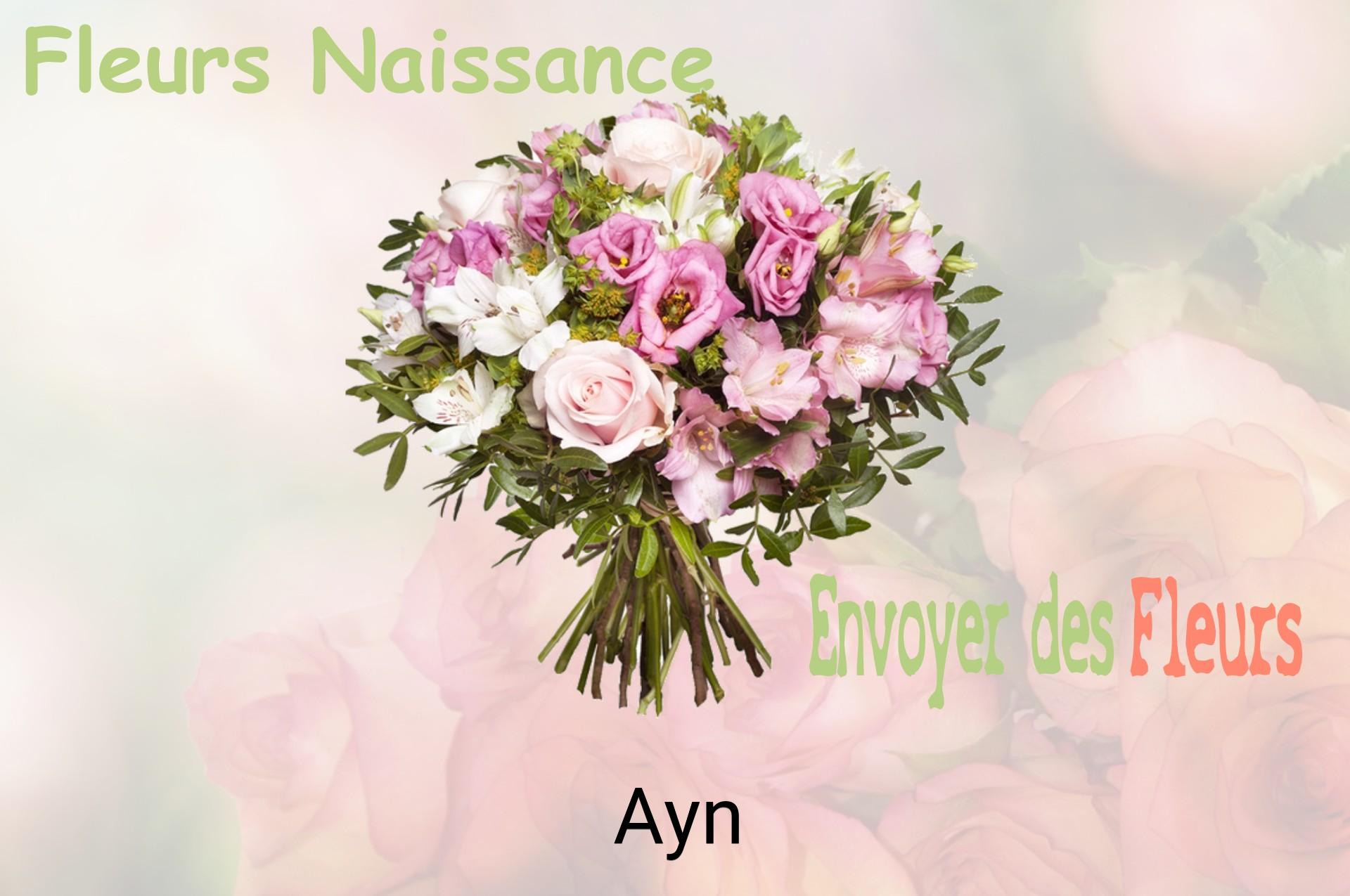 Bouquet de fleurs de naissance livré à Ayn